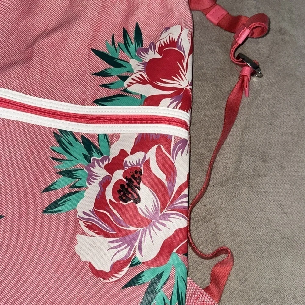 Vera Bradley drawstring bag Floral Pink cinch sack Backpack